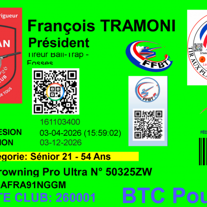 Carte club Adhérent